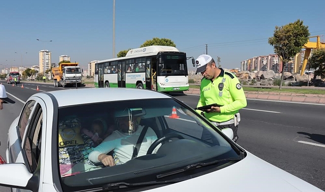 Kayseri'de aralık ayında bin 319 araç trafikten men edildi