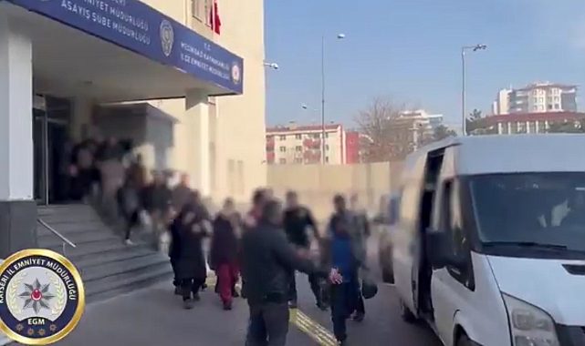 Kayseri'de hırsızlık operasyonu: 21 gözaltı