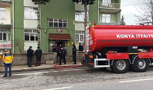Konya'da evde çıkan yangında 4 kişi yaralandı