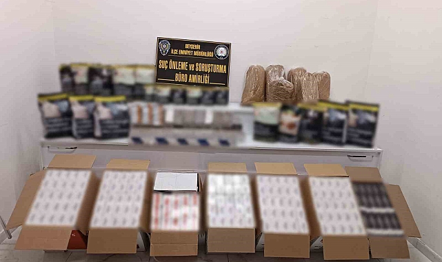 Konya'da kaçak tütün operasyonu