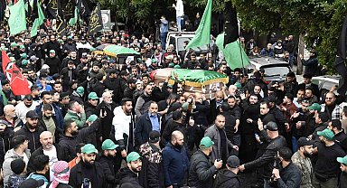 Lübnan'da öldürülen Hamas Siyasi Büro Başkan Yardımcısı El Aruri toprağa verildi