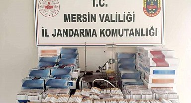 Mersin'de 100 bin kaçak makaron ele geçirildi