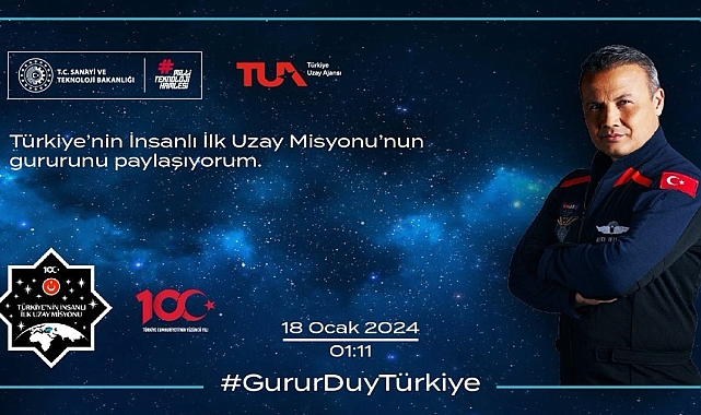 Türkiye'nin insanlı ilk uzay misyonu için hatıra bileti