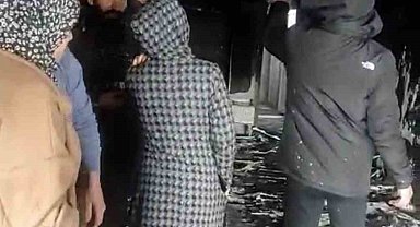 Yüksekova'da korkutan yangın