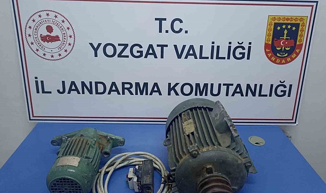 Yozgat'ta hızar dinamosu ve elektrik kablosu çalan 2 zanlı tutuklandı