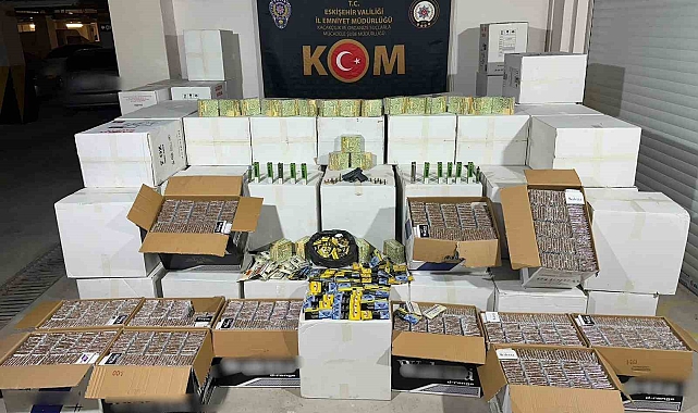 Eskişehir'de 1 milyon TL değerinde tütün ürünü ele geçirilirdi