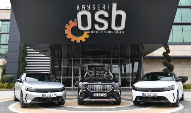 Kayseri OSB araç filosuna 3 yeni elektrikli araç katıldı