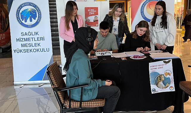 KMÜ ÖĞRENCİLERİ VATANDAŞLARA İŞİTME TESTİ YAPTI
