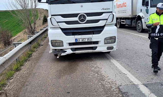 Tırın çarptığı yaya hayatını kaybetti