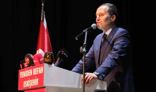Yeniden Refah Partisi Genel Başkanı Erbakan Eskişehir'de konuştu