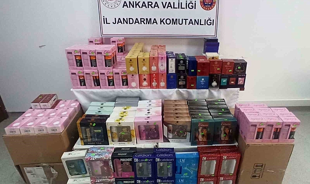 Ankara'da 1 milyon 107 bin liralık kaçak parfüm ele geçirildi