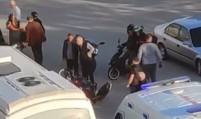 Çankırı'da devrilen motosikletteki şahıs yaralandı