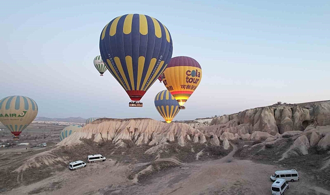 Kapadokya'yı 9 günde 240 bin kişi ziyaret etti