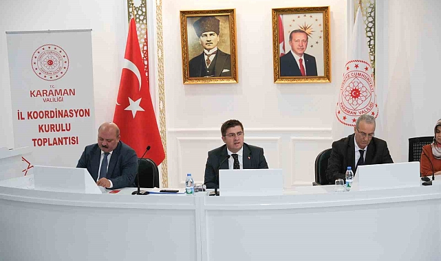 Karaman'da İl Koordinasyon Kurulu Toplantısı yapıldı