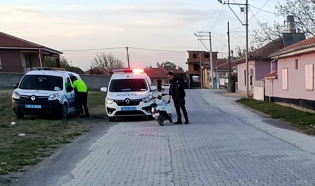 Kediye çarpmamak isterken elektrikli bisikletten düşerek yaralandı