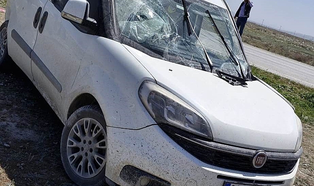 Konya'da iki araç çarpıştı: 1 yaralı