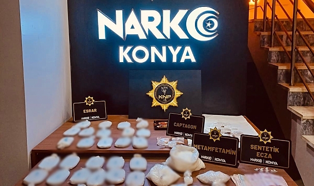 Konya'da zehir tacirlerine darbe