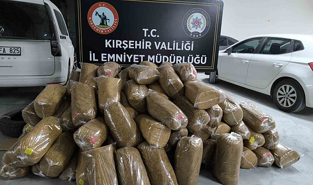 Piyasa değeri 1 milyon liralık tütün ele geçirildi