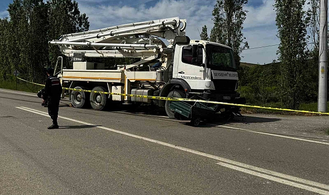 Beton pompası vincinin çarptığı patpat sürücüsü öldü