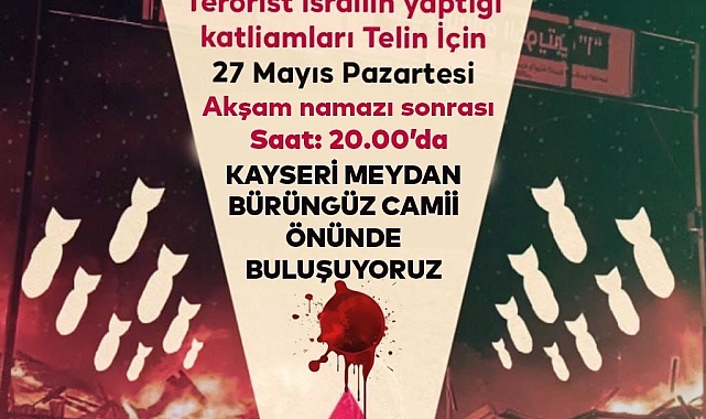 İsrail'in soykırımına karşı bir araya gelecekler
