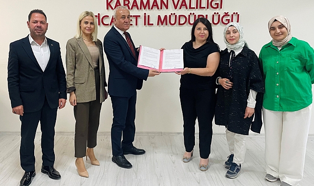 Karaman Ticaret İl Müdürlüğünden Kadın Kooperatifine Hibe Desteği