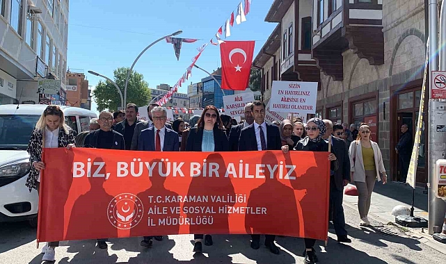 Karaman'da 'Ailemiz İstikbalimiz' yürüyüşü düzenlendi