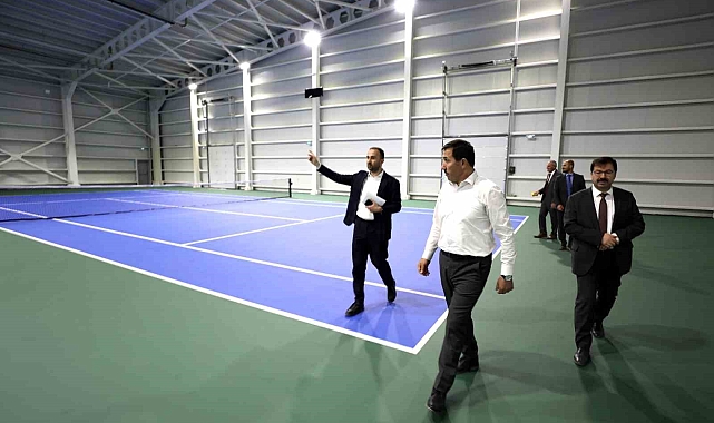 Konya'nın en büyük kapalı tenis kortu tamamlandı