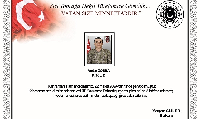 Vedat Zorba Şehit Oldu