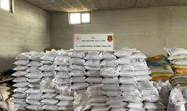 Nevşehir'de 23 Ton sahte gübre ele geçirildi