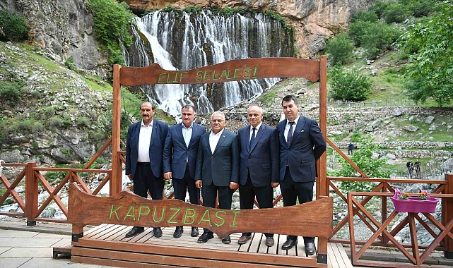 Vali Çiçek ve Başkan Büyükkılıç'yan Kapuzbaşı Şelaleleri'ne turistik hamleler