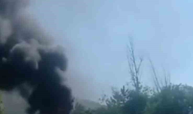 Ankara'da seyir halindeki karavan alev alev yandı