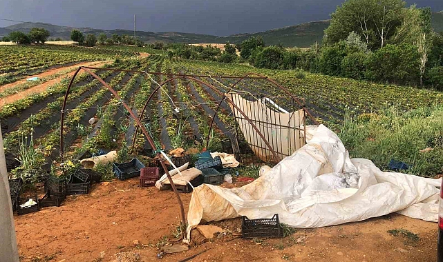 Hüyük'te şiddetli fırtına etkili oldu