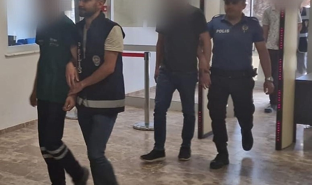 İnşaattan kablo çaldılar, polisten kaçamadılar