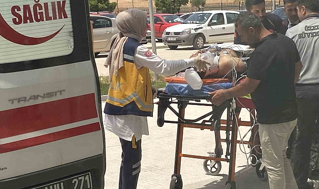 İş yerinde yüksekten düşen işçi yaralandı