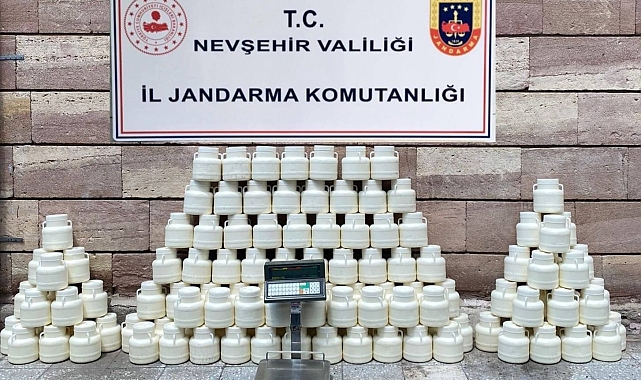 Nevşehir'de içeriği değiştirilmiş 492 kilo peynir yakalandı