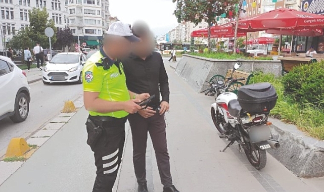 Polis ekiplerinden araç trafiğine kapalı bölgelerde denetim