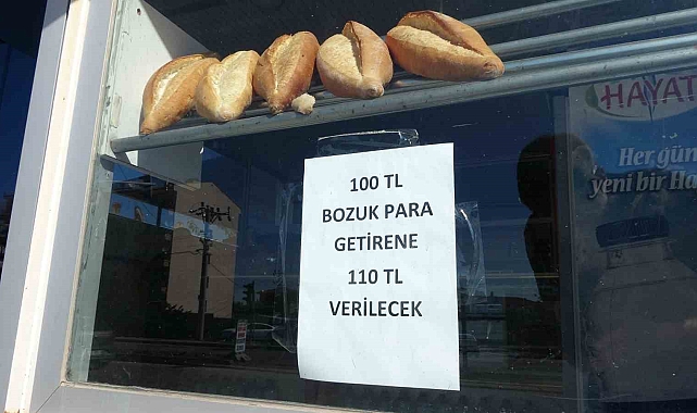 100 lira bozuk para getirene 110 lira veriyor, duyanlar oraya koştu