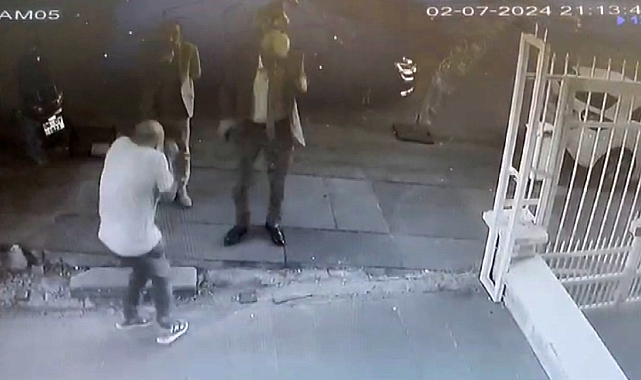 İş adamı Karaaslan'a silahlı saldırı güvenlik kameralarına yansıdı