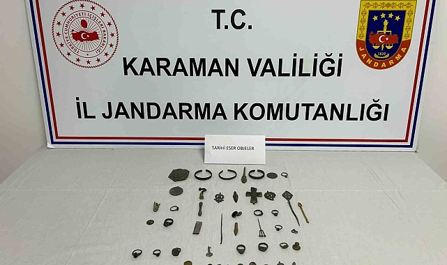 Karaman'da tarihi eser operasyonu