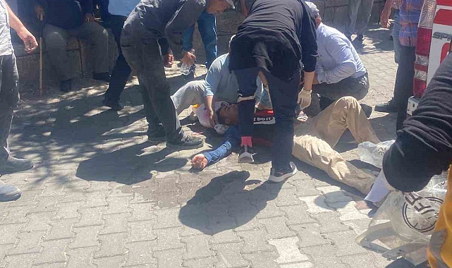 Aksaray'da çatıdan düşen işçi ağır yaralandı