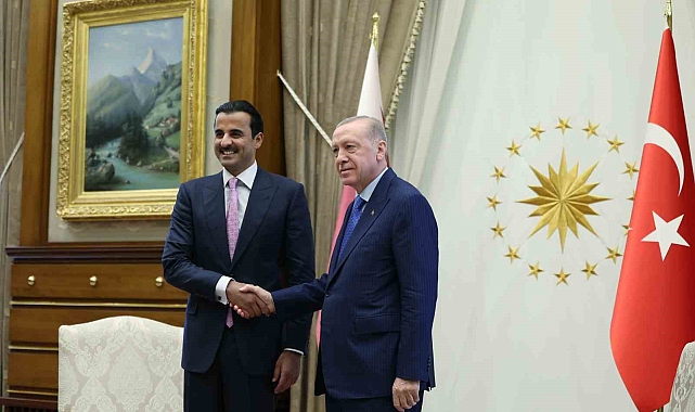 Cumhurbaşkanı Erdoğan, Katar Emiri Al Sani ile görüştü