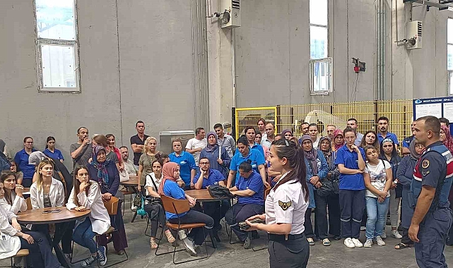Sanayi personelleri kadına şiddetle ilgili bilgilendirildi