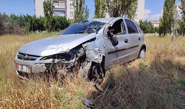 Virajı alamayan otomobil şarampole düştü: 1 yaralı