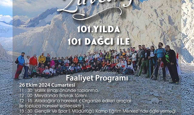 101 dağcı Aladağlar'da zirve yapacak