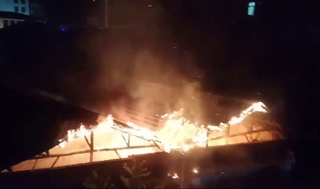 Akşehir Tarihi Şifa Hamamı'nda yangın