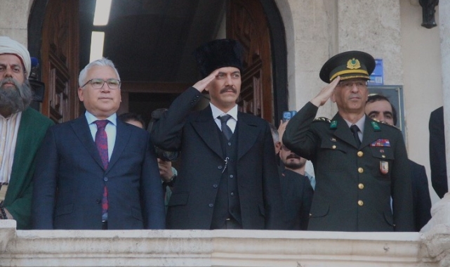 Atatürk'ün Sivas'a gelişi canlandırıldı