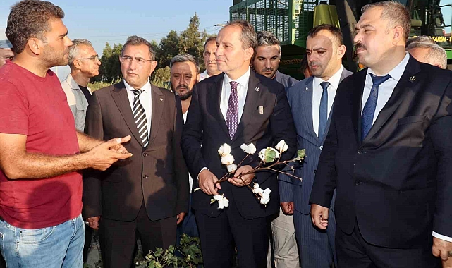 Fatih Erbakan, pamuk tarlasından iktidara seslendi: "Çiftçimizin bu feryadını duyun"