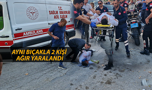 Karaman'da İki Kişi Aynı Bıçakla Birbirlerini Ağır Yaraladı