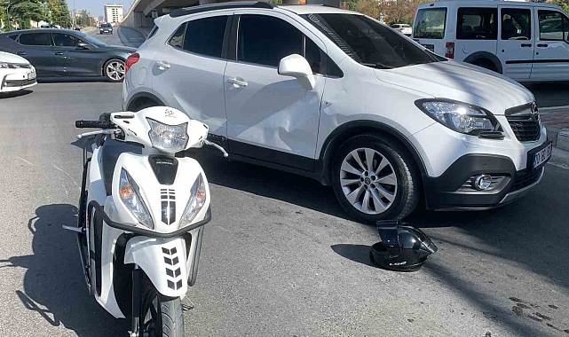Karaman'da cip ile motosiklet çarpıştı: 1 yaralı