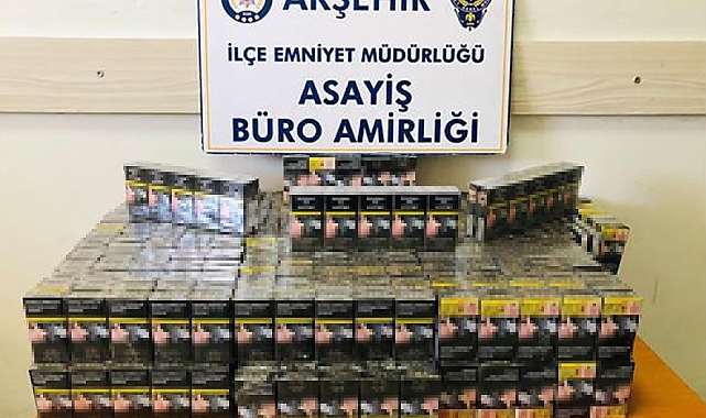 Konya'da polisten kaçak sigara ve tütün operasyonu